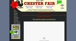 Desktop Screenshot of chesterfair.org