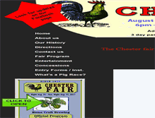 Tablet Screenshot of chesterfair.org